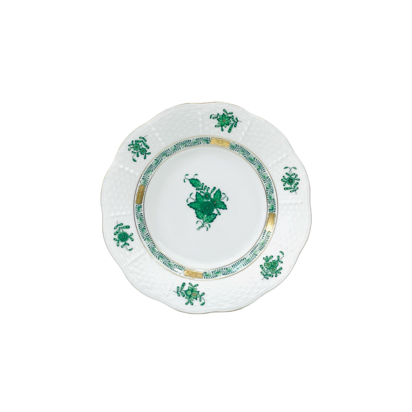 Herend Apponyi Green Dessert Plate 17cm