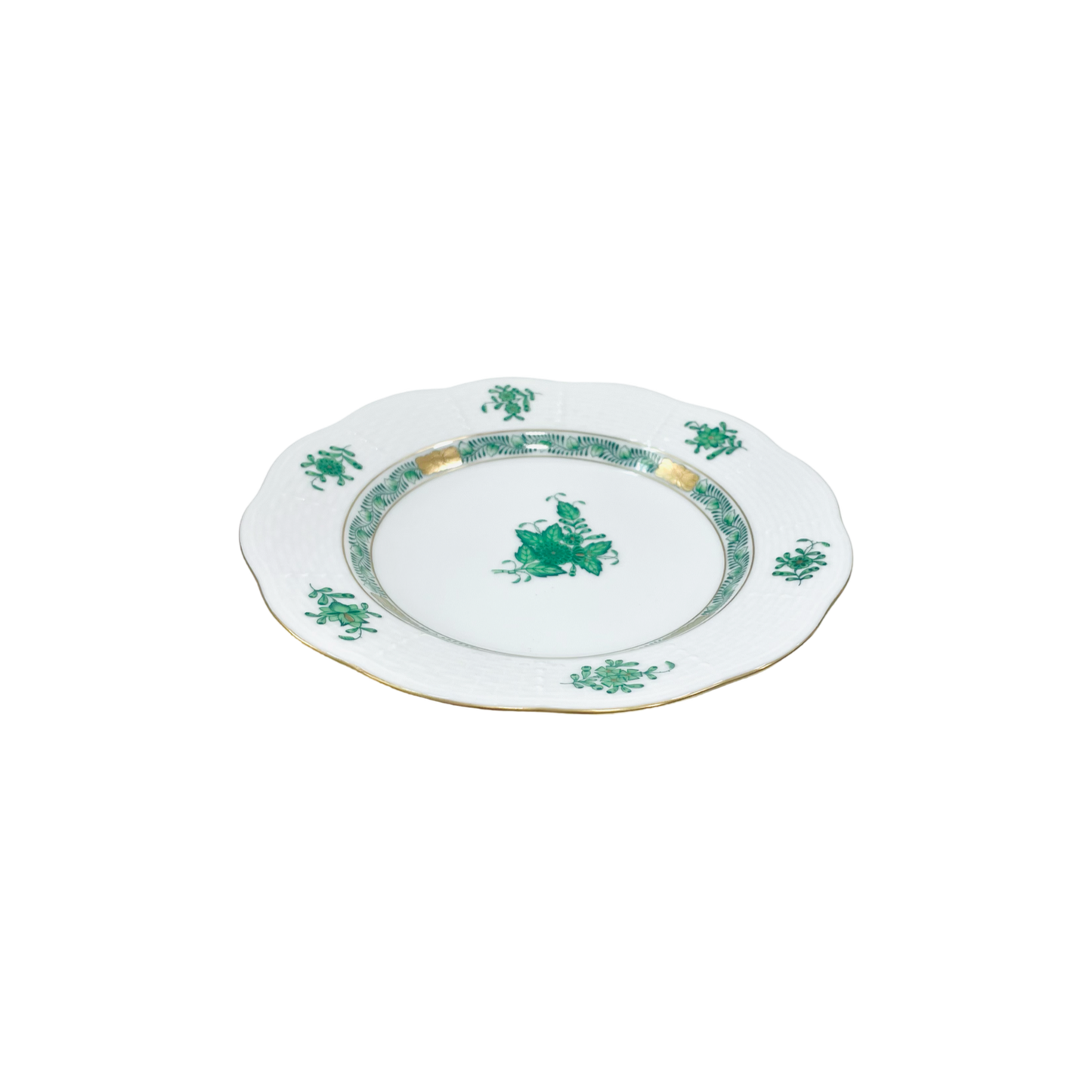 Herend Apponyi Green Dessert Plate 17cm