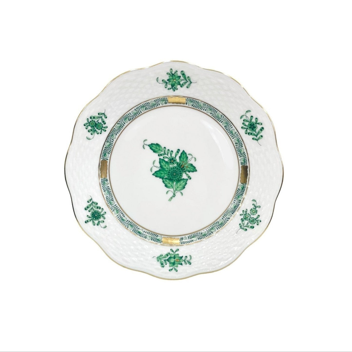 Herend Apponyi Green Dessert Plate 19cm