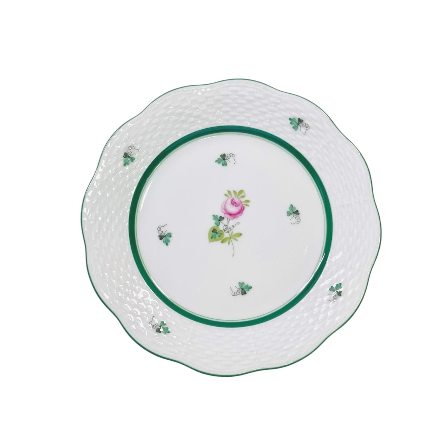 Herend Vienna Rose Afternoon Tea Set for Two, 9 Pieces