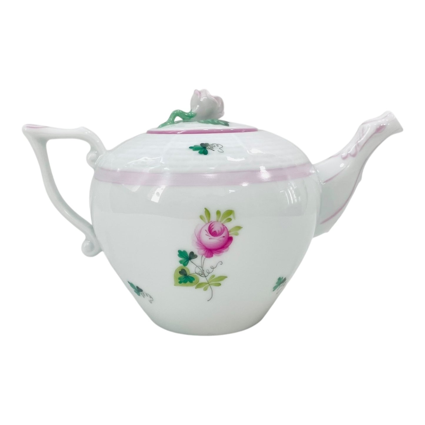 Herend Vienna Rose Pink Mini Teapot