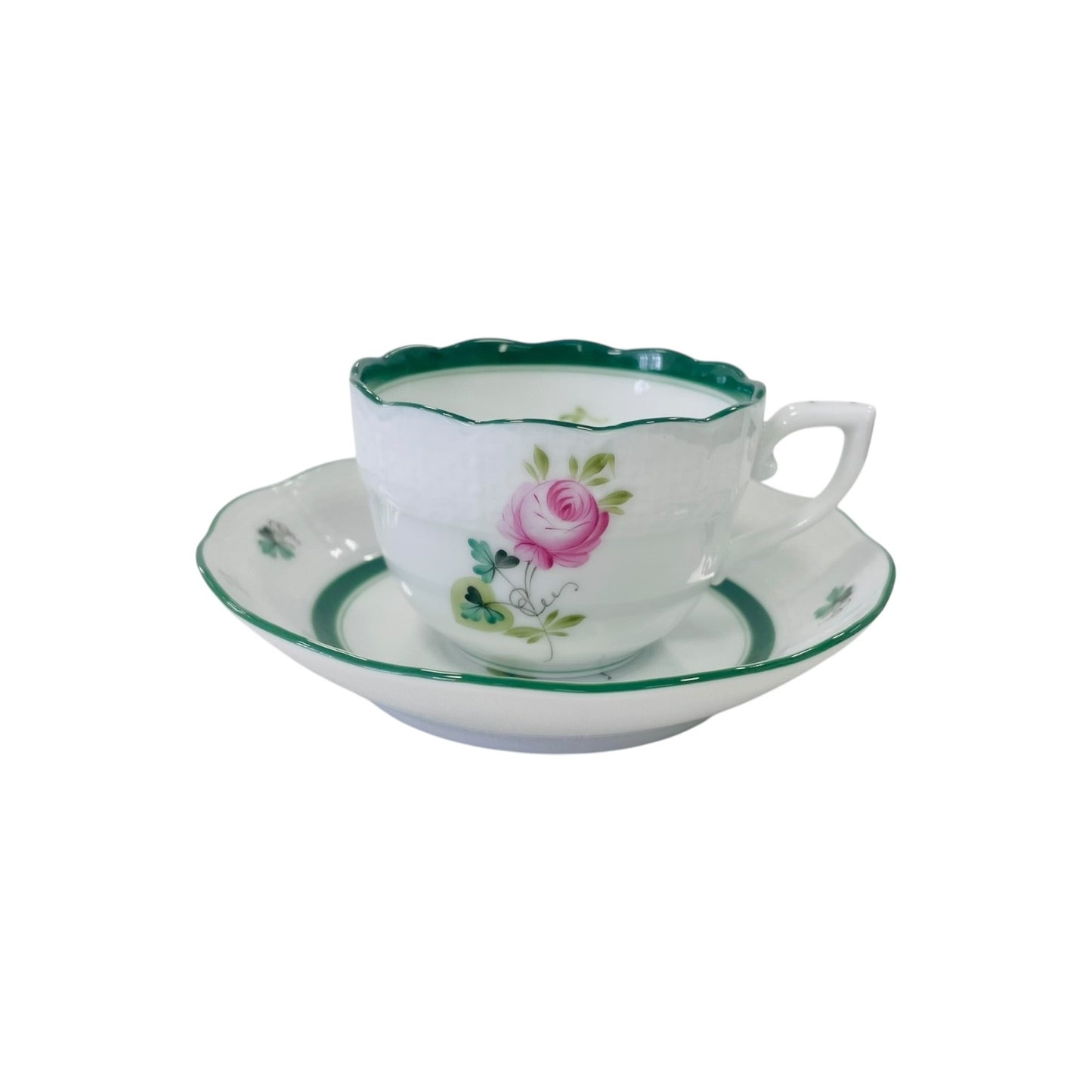 Herend Vienna Rose Espresso Cup and Saucer