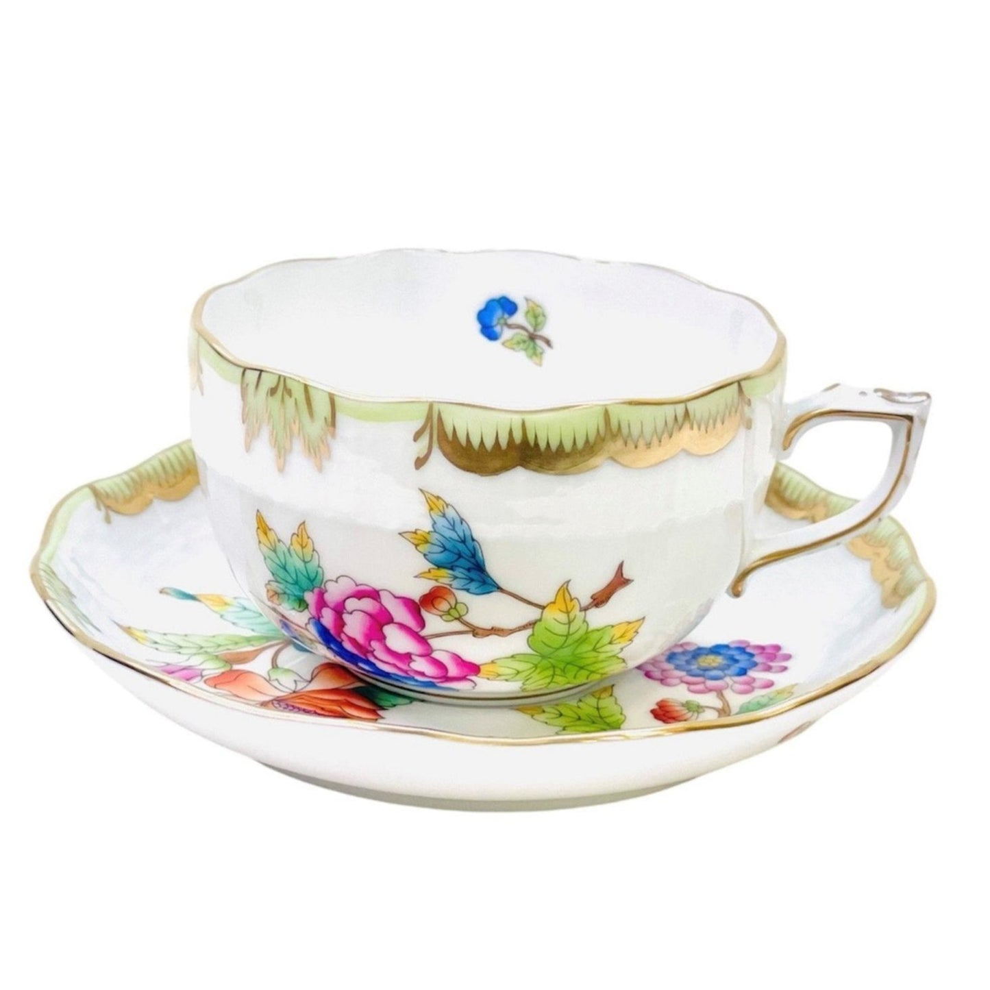 Herend Queen Victoria Teacup and Saucer