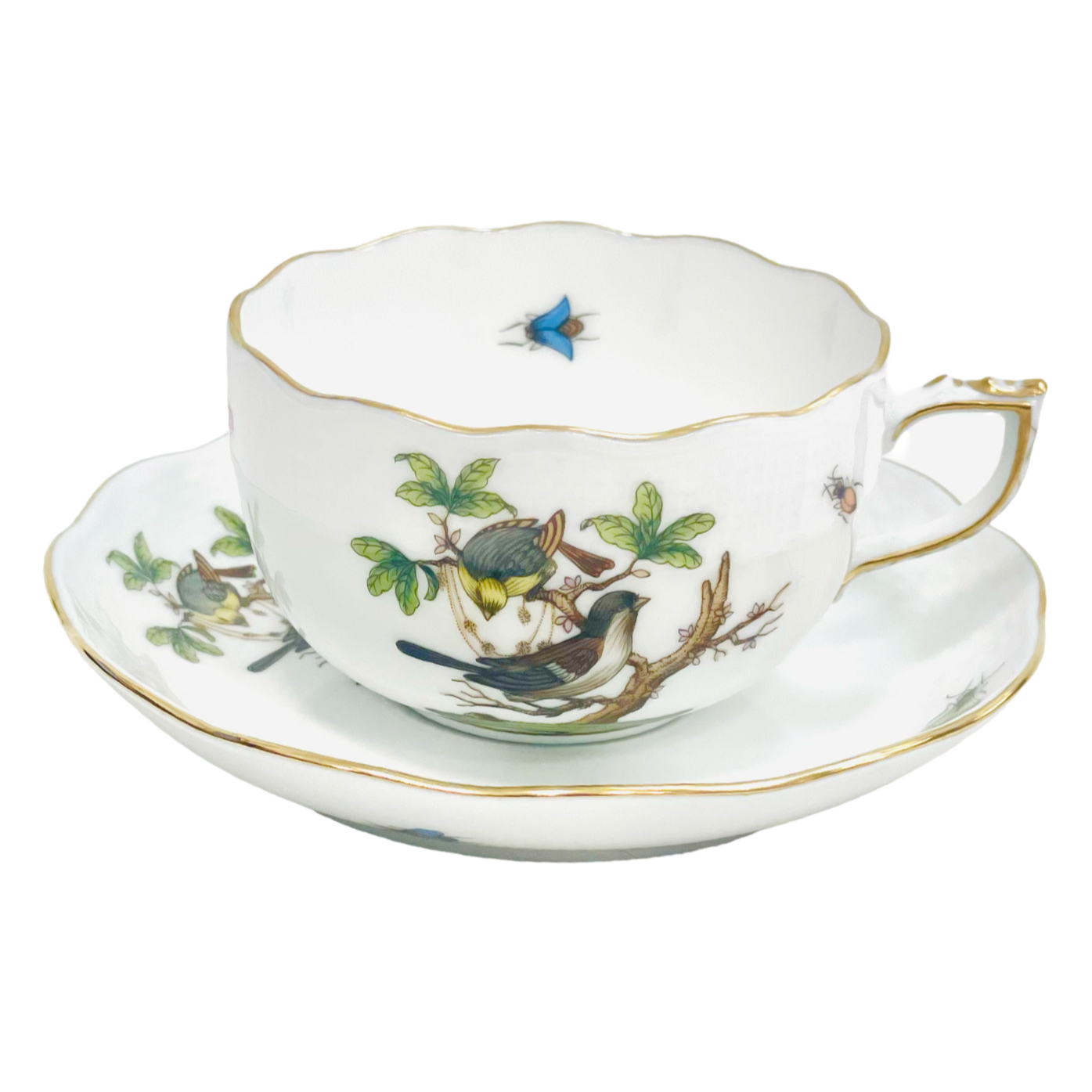 Herend Rothschild Teacup and Saucer