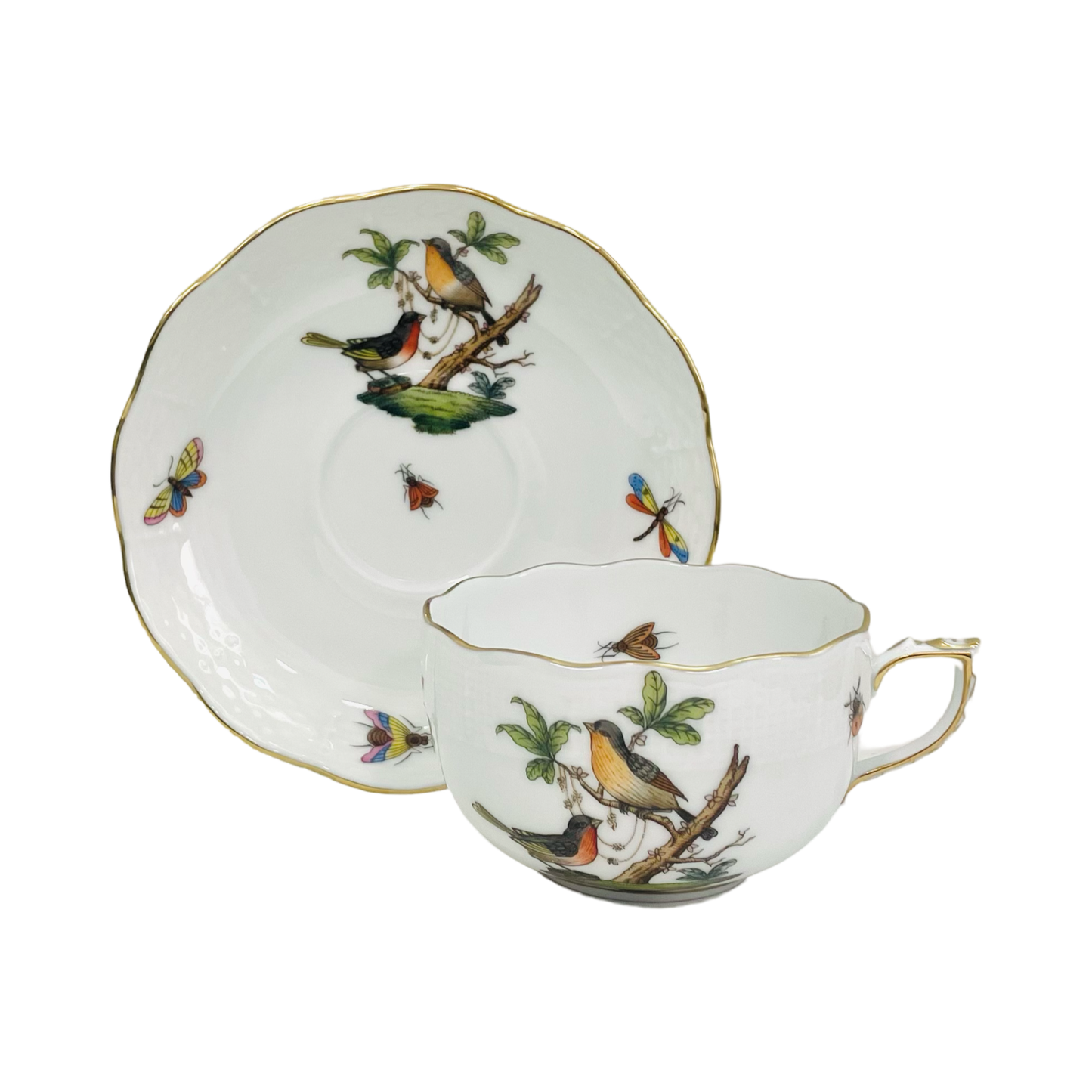 Herend Rothschild Teacup and Saucer