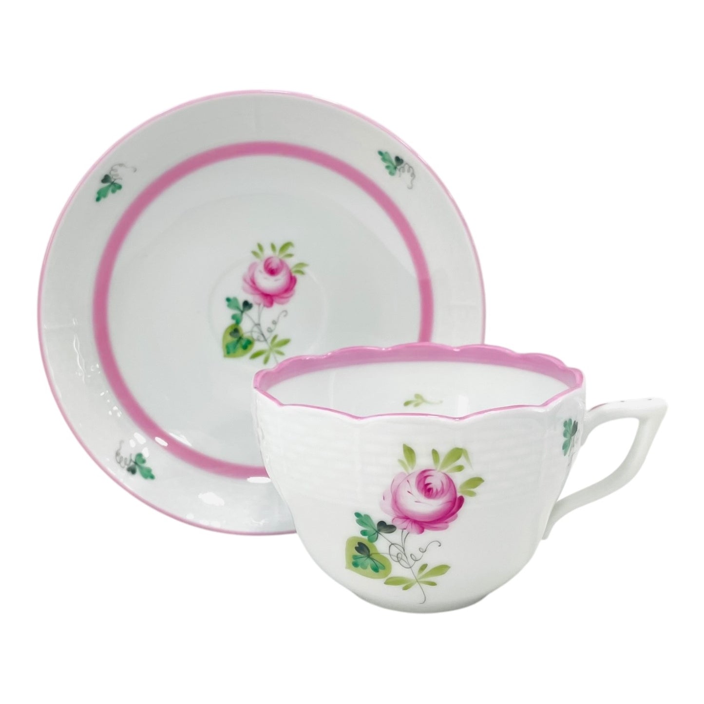 Herend Vienna Rose Pink Teacup and Saucer 220cc