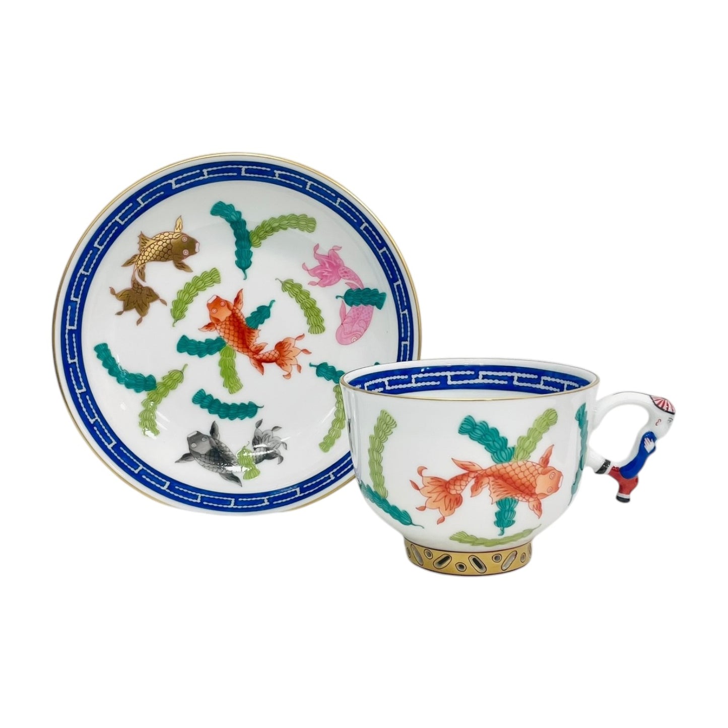 Herend Chinoiserie Poisson Teacup & Saucer
