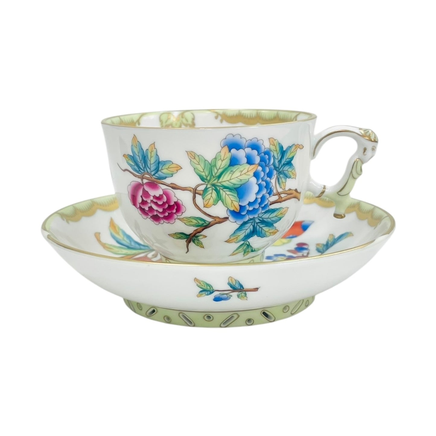 Herend Chinoiserie Victoria Teacup & Saucer