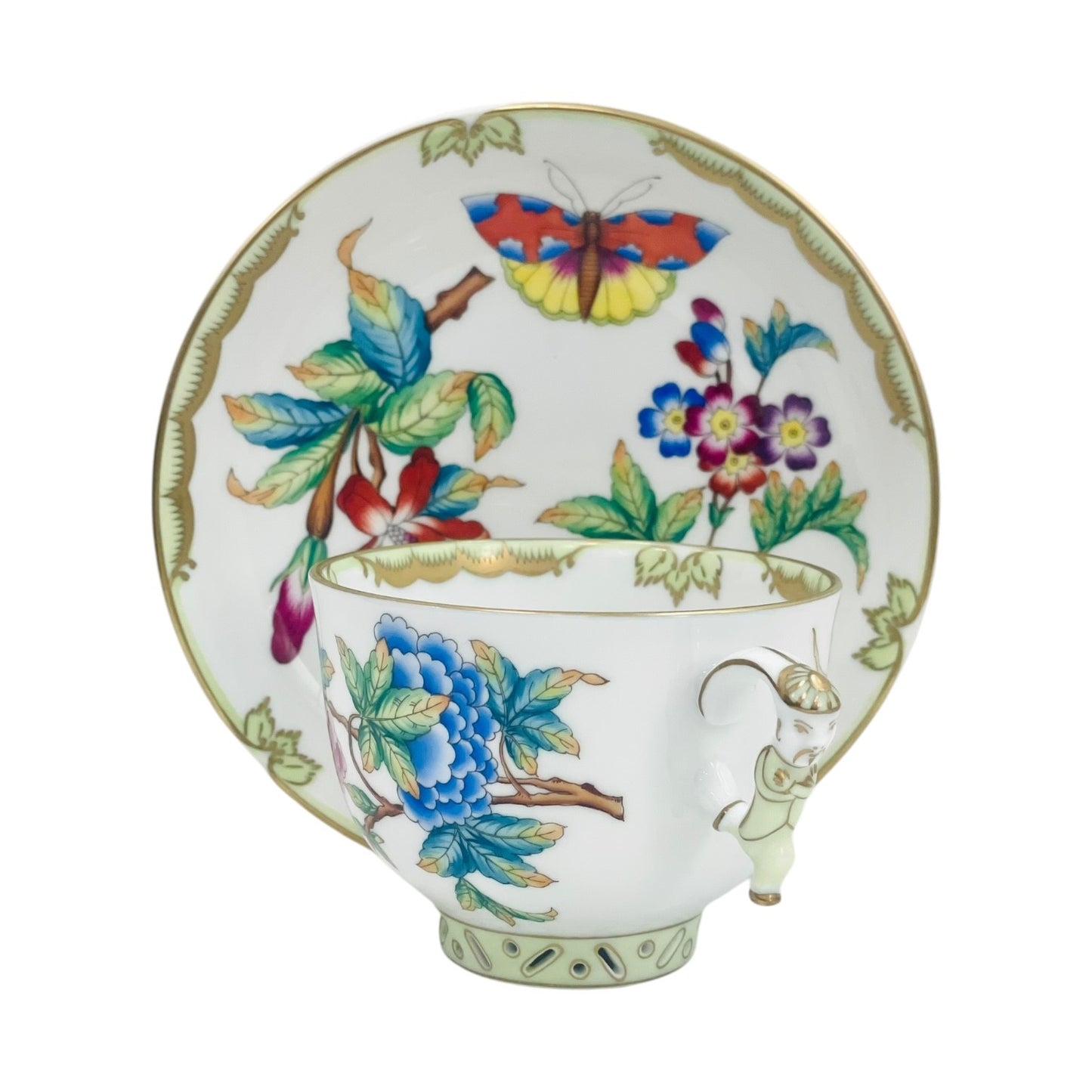 Herend Chinoiserie Victoria Teacup & Saucer