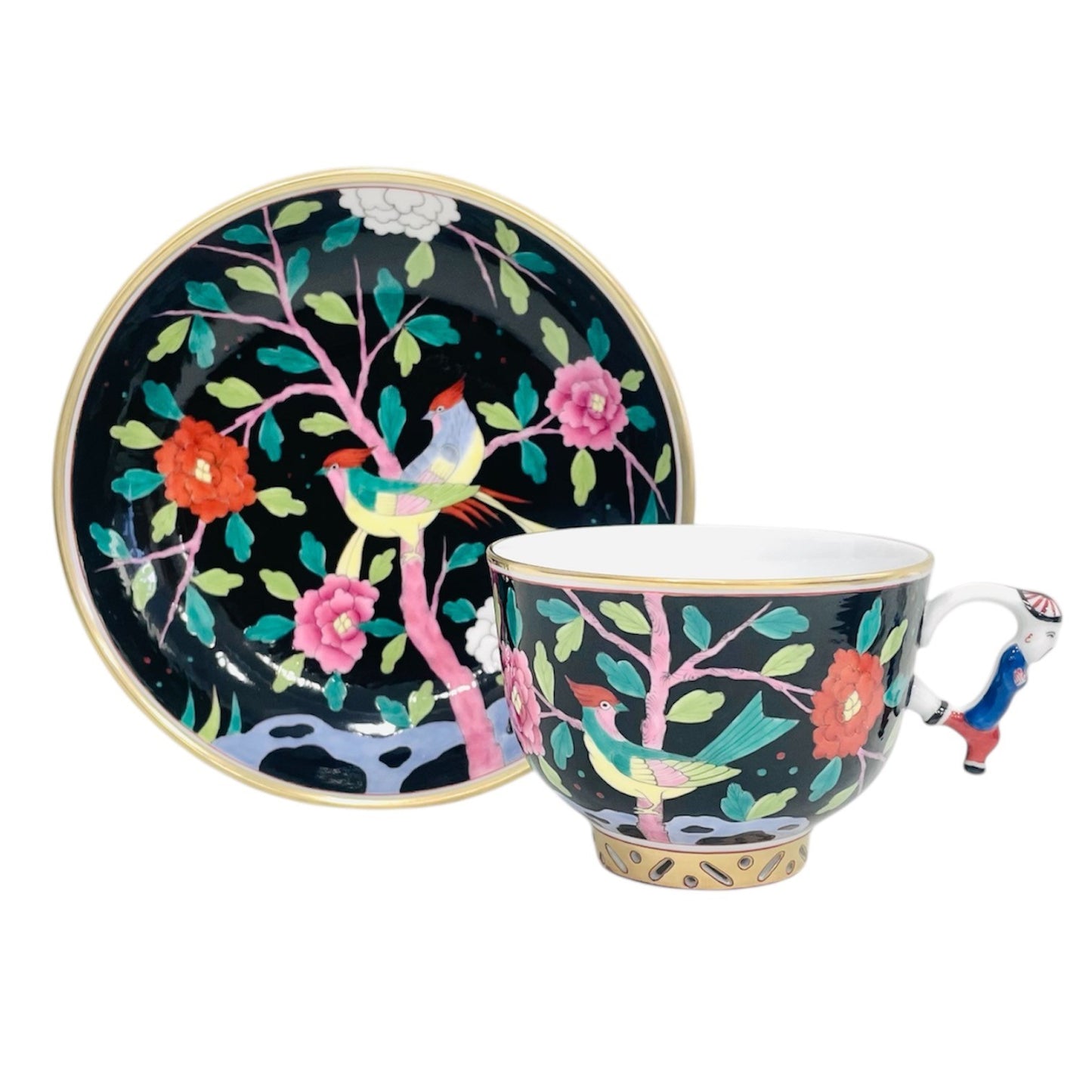Herend Chinoiserie Macao Teacup & Saucer