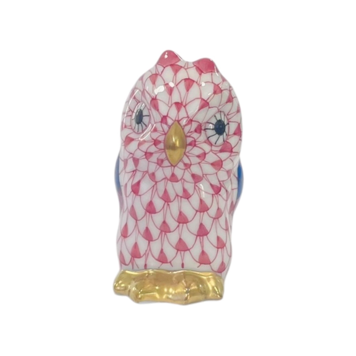 Herend Miniature Owl Fishnet Figurine