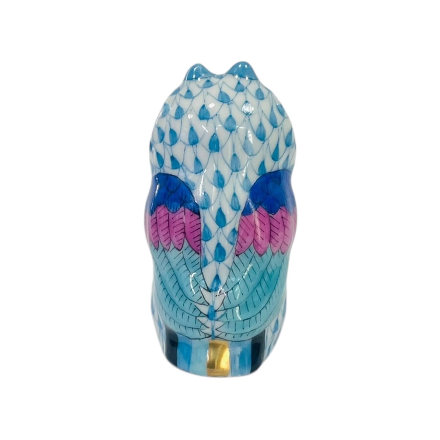 Herend Miniature Owl Fishnet Figurine
