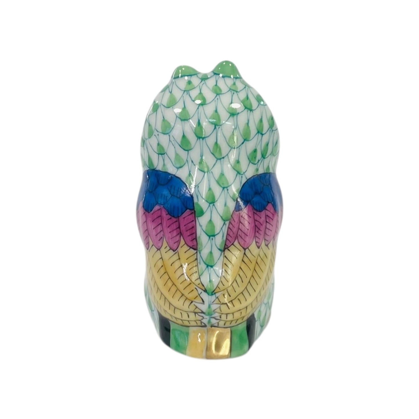 Herend Miniature Owl Fishnet Figurine