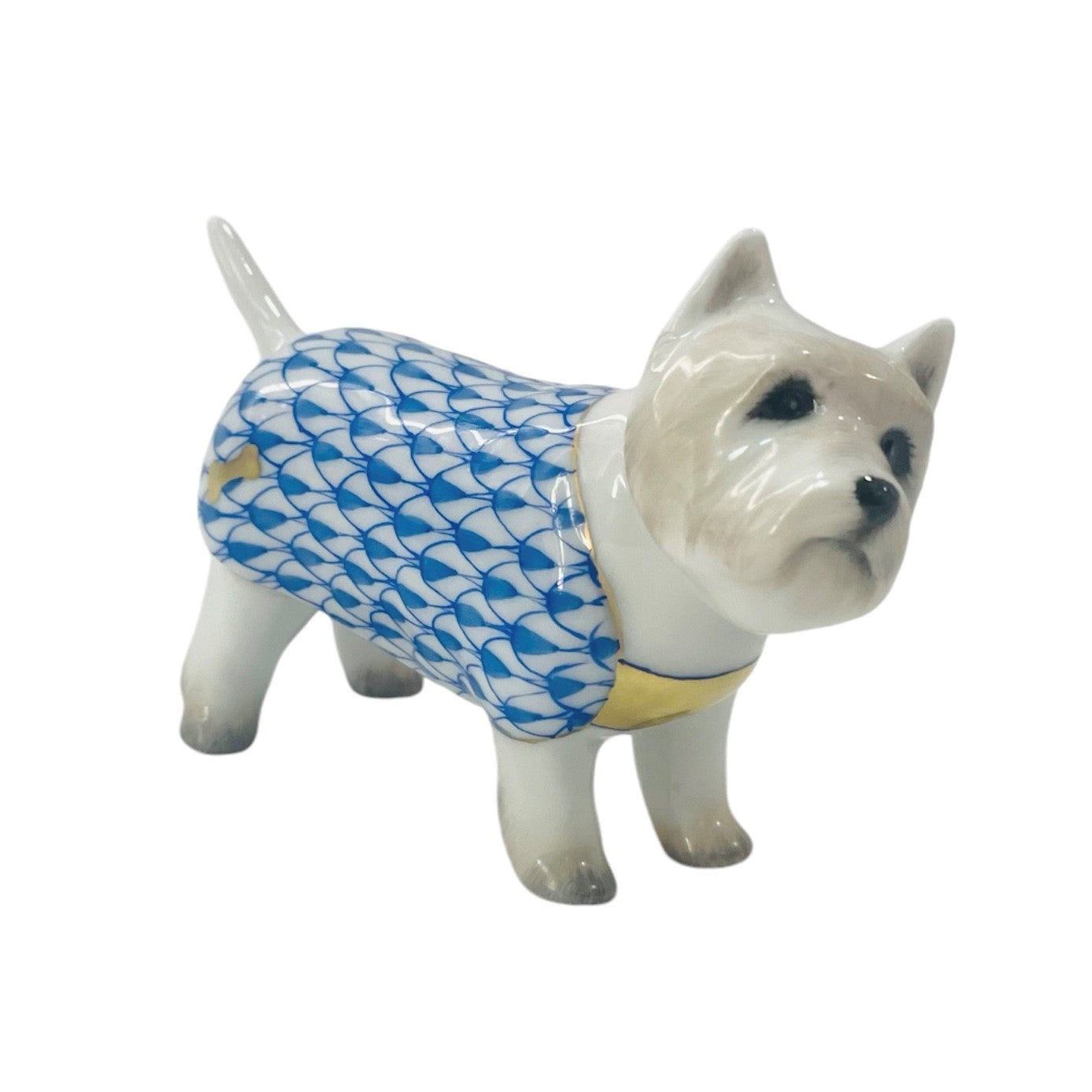 Herend West Highland Terrier Fishnet Figurine