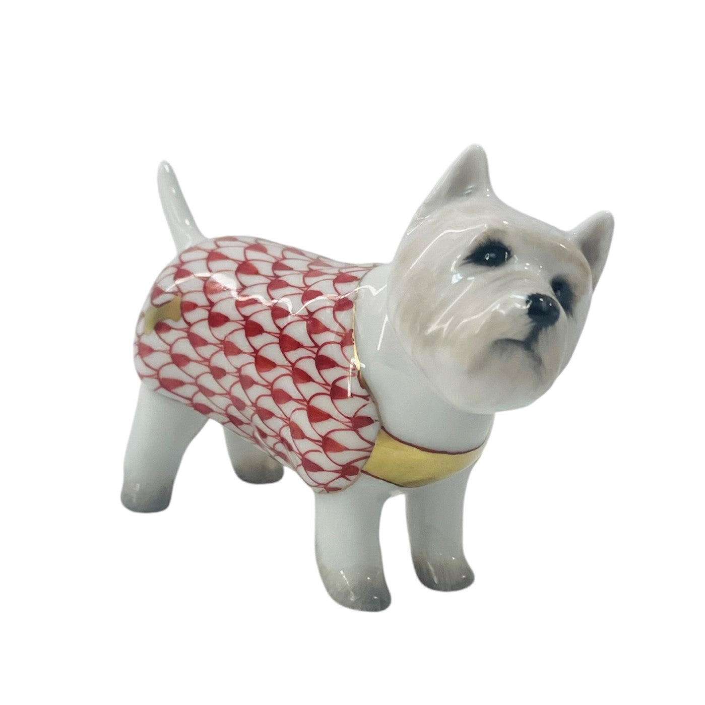 Herend West Highland Terrier Fishnet Figurine