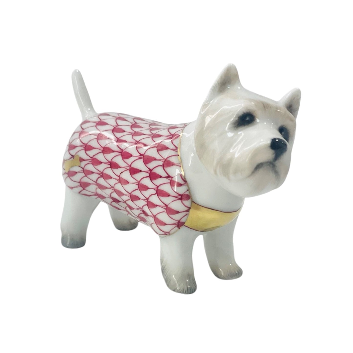 Herend West Highland Terrier Fishnet Figurine