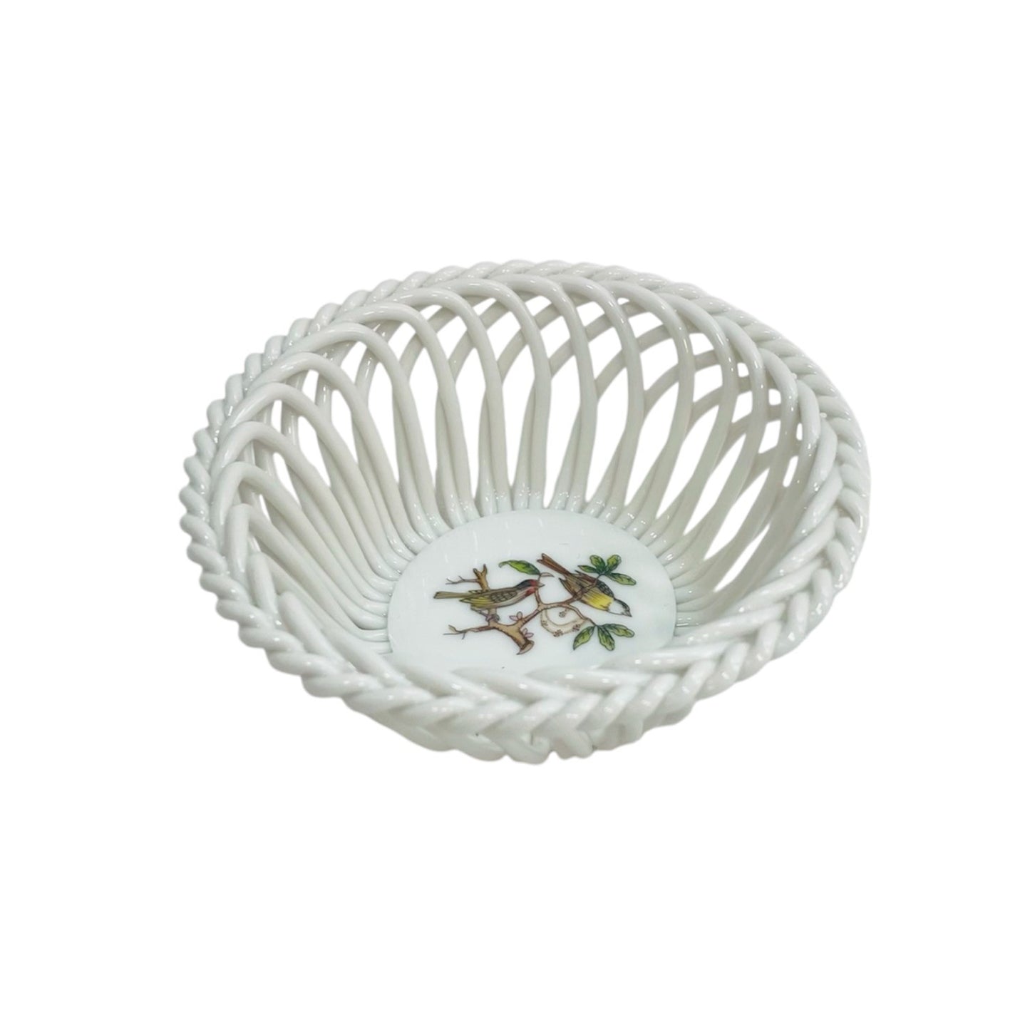 Herend Rothschild Hand-Woven Basket (Small)