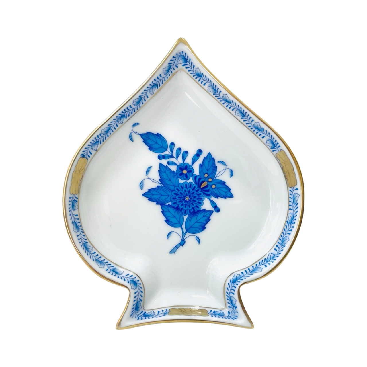 Herend Apponyi Blue Diamond-shaped Dish