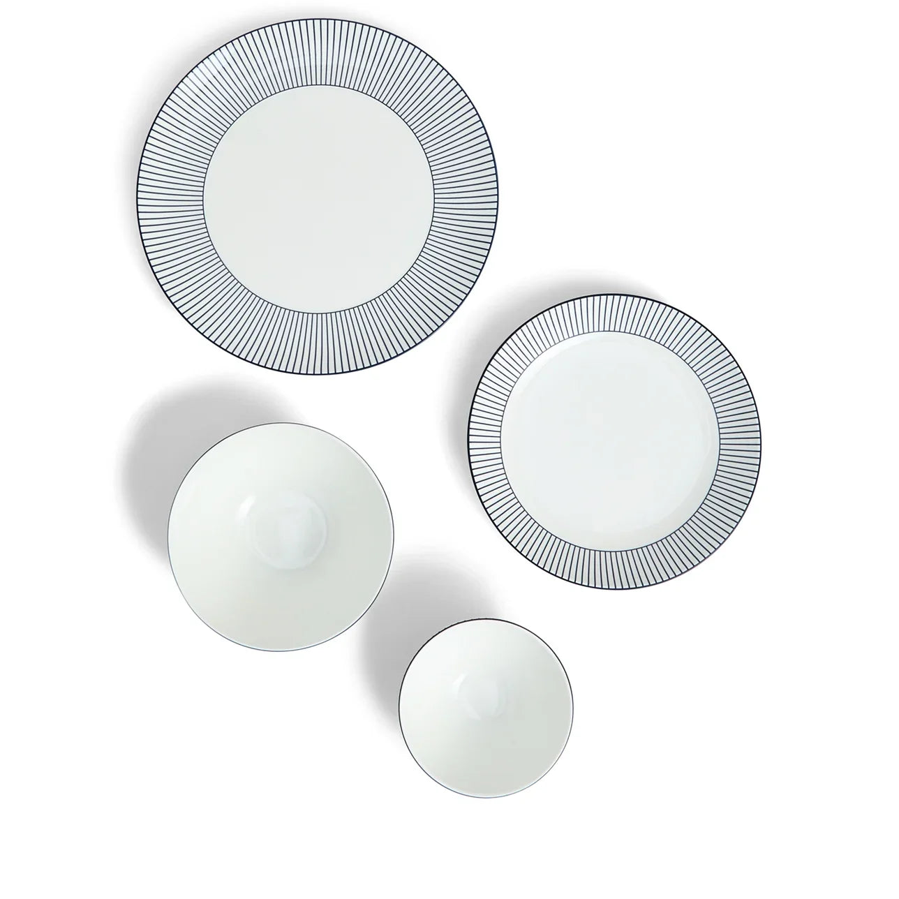 Wedgwood Gio Pinstripe 12 Piece Dinner Set White