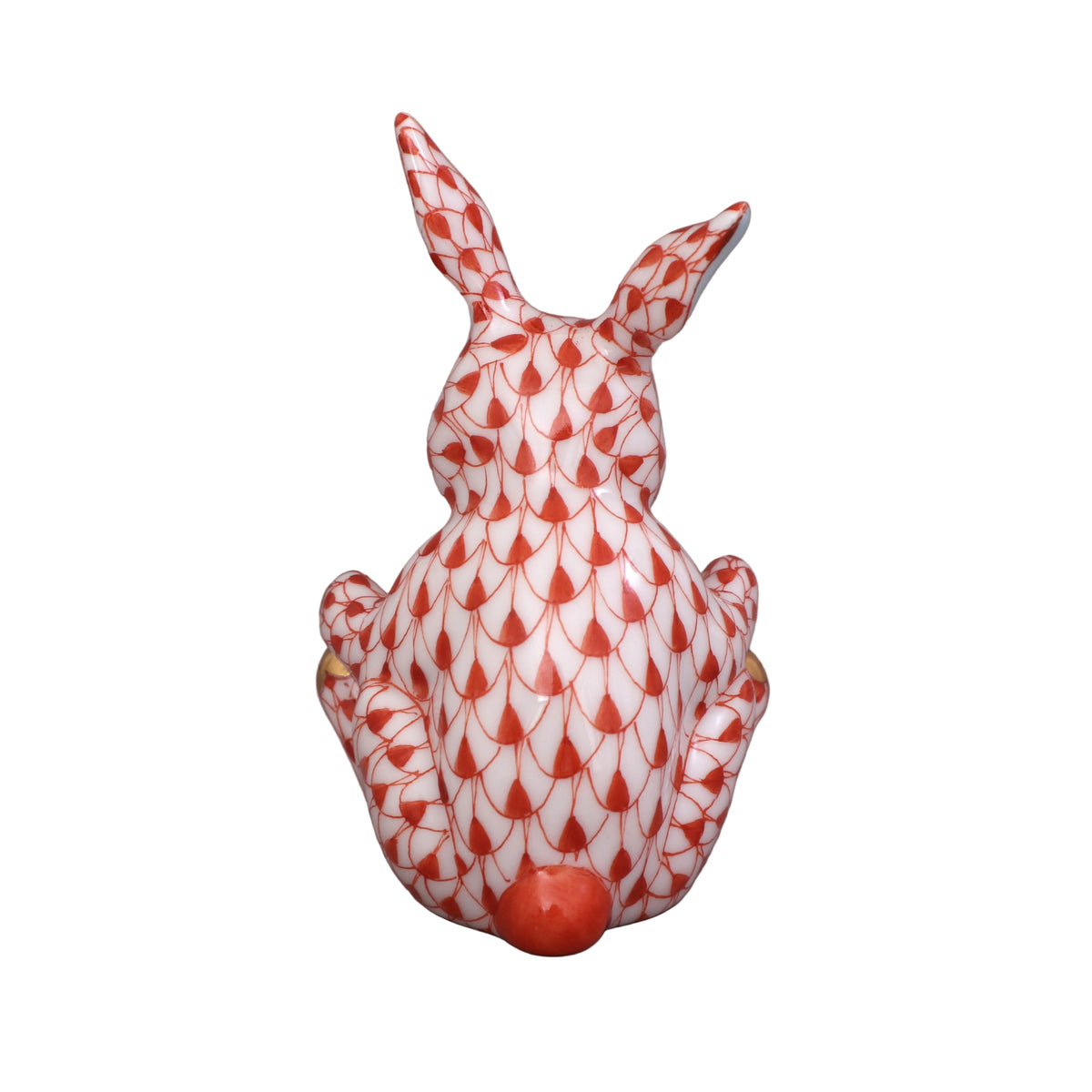 Herend Sweetheart Bunny Fishnet Figurine