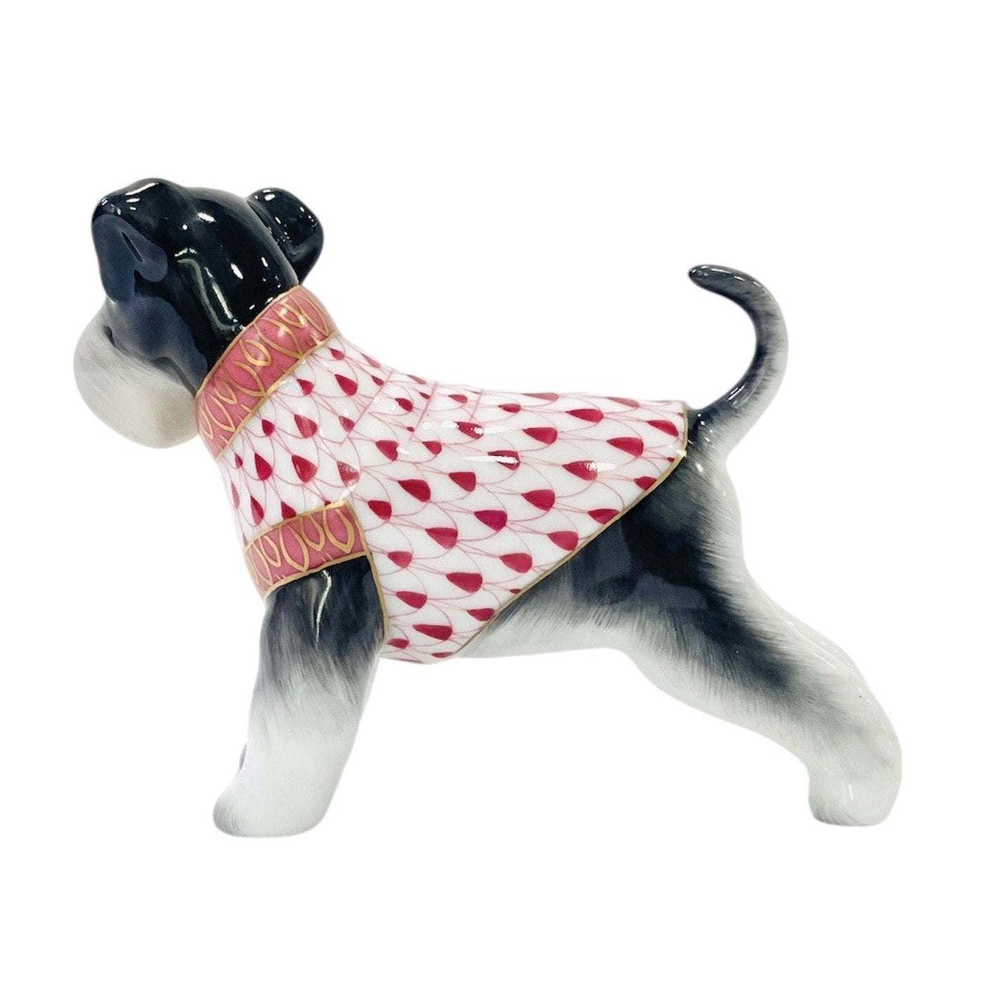 Herend Schauzer Fishnet Figurine