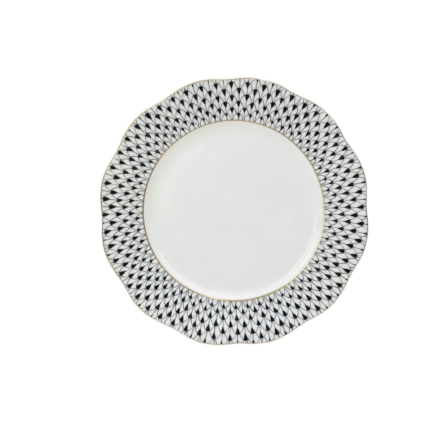 Herend Black Fishnet Dessert Plate 19cm