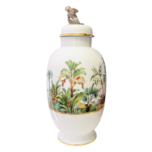 Meissen African Fascination Jungle Lidded Vase - Limited Edition of 50