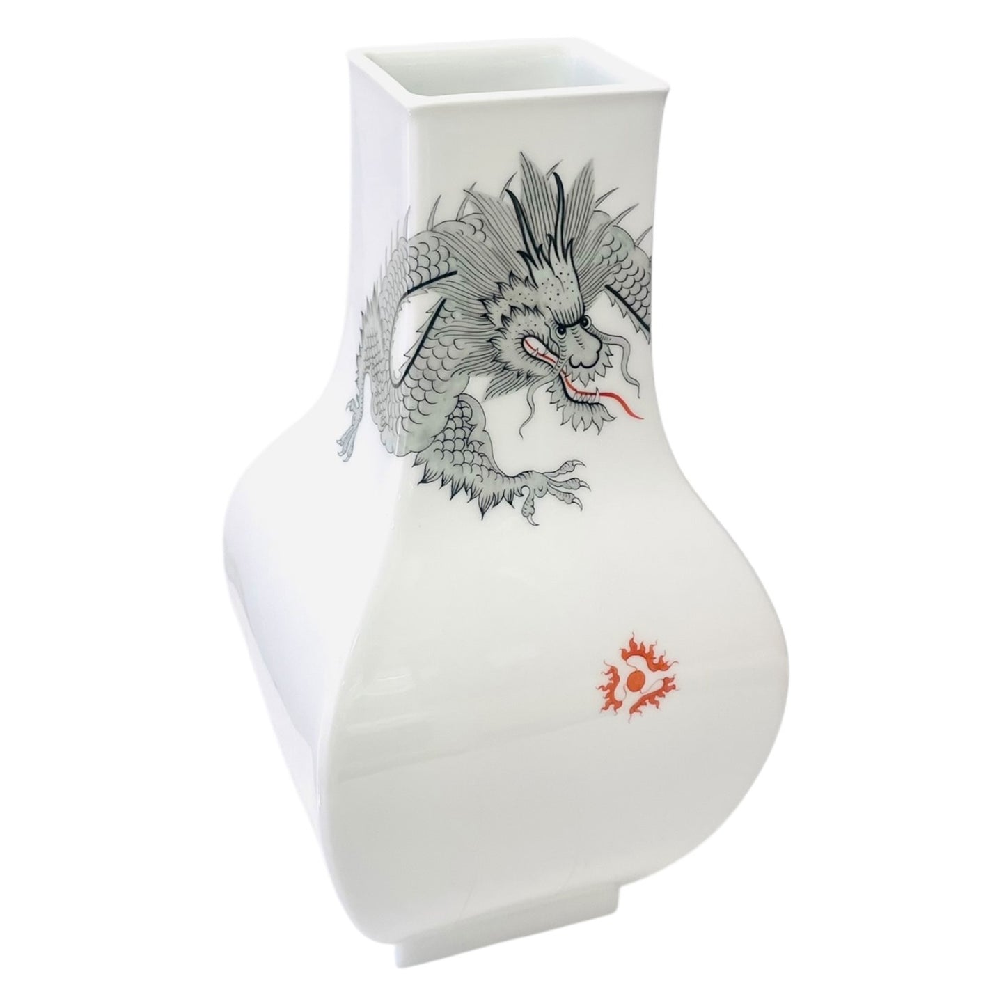 Meissen Ming-Dragon Vase, Black