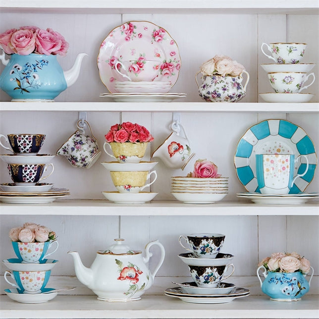 Royal Albert 100 Years of Royal Albert Spring Meadow 1920 3 Piece Set - Plate, Teacup & Saucer