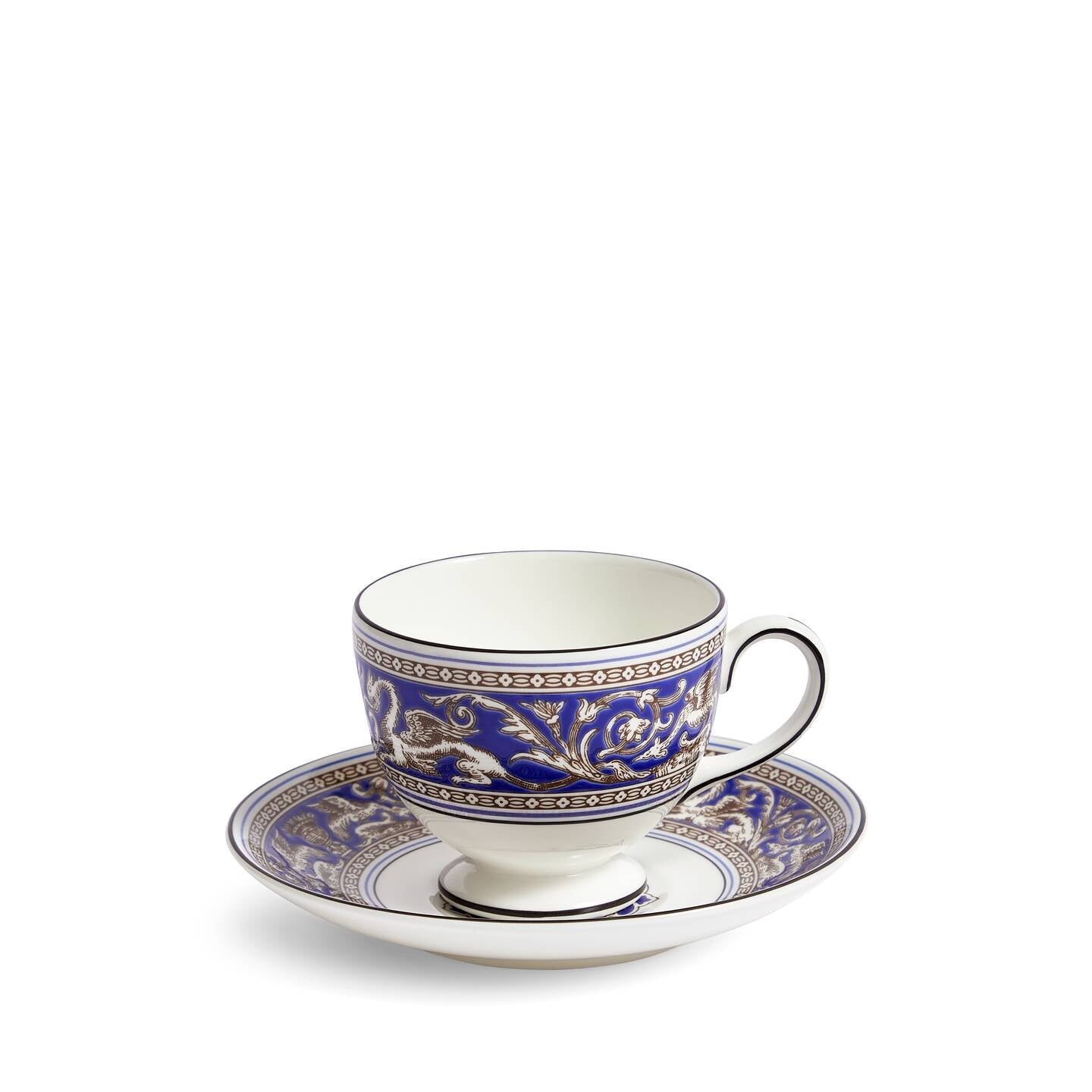 Wedgwood Florentine Marine Teacup and Saucer