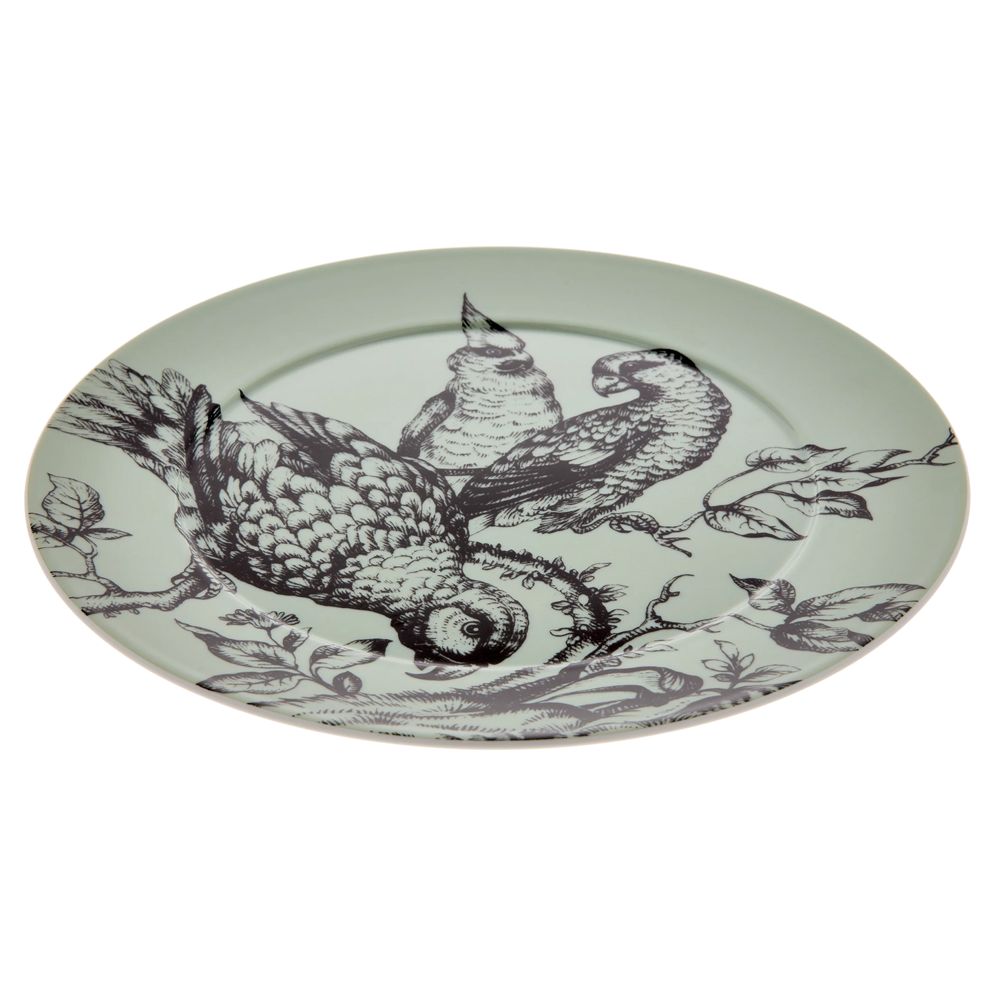 Meissen Paradise Birds Jade Charger Plate 33 cm