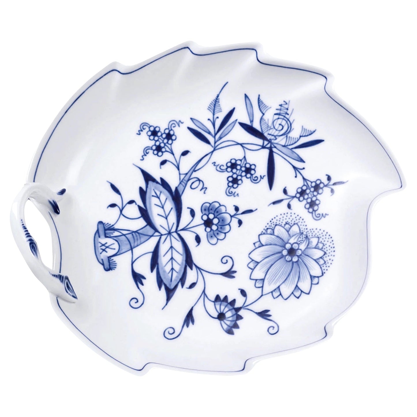 Meissen Cutout Blue Onion Candy Dish 19cm