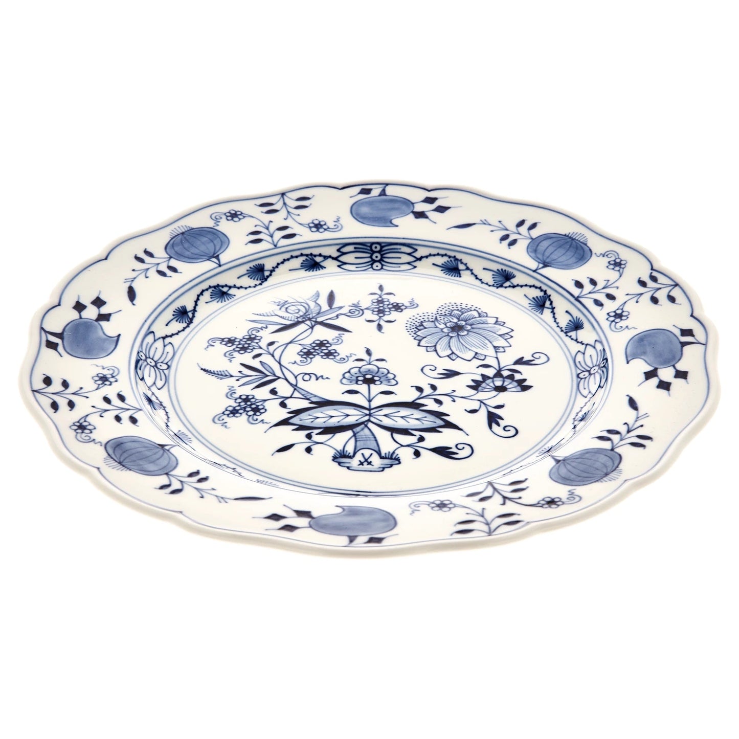 Meissen Cutout Blue Onion Plate 28cm