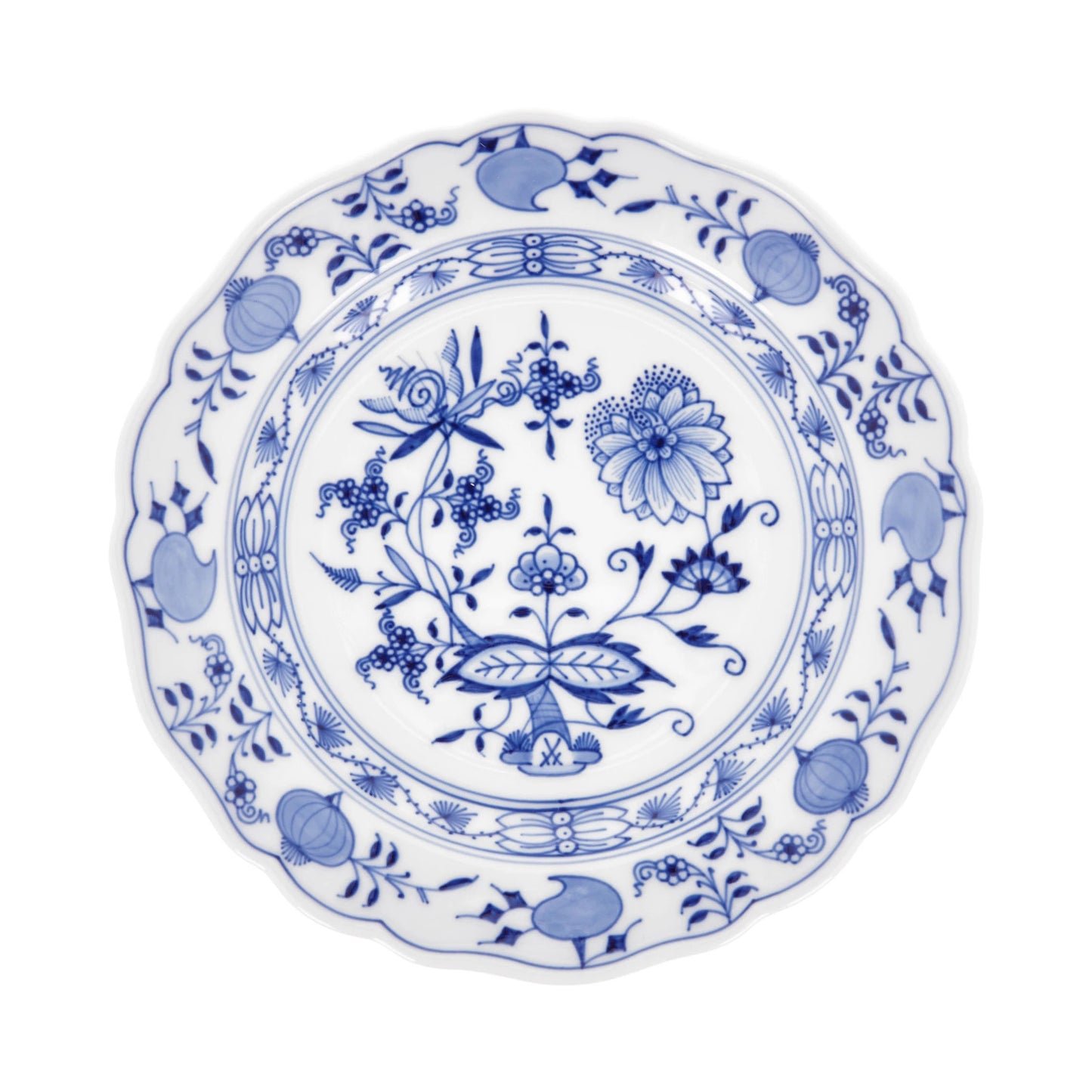 Meissen Cutout Blue Onion Plate 18cm