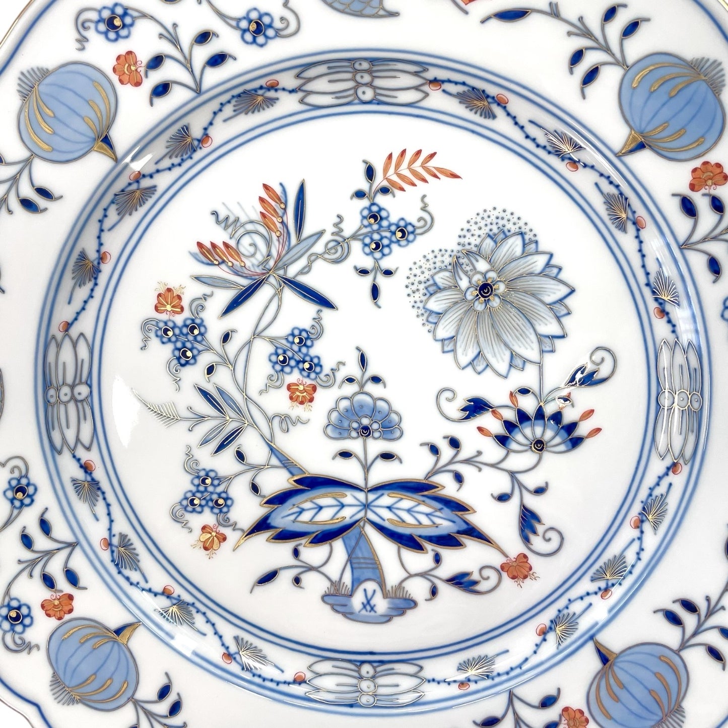 Meissen New Cutout Blue Onion Dinner Plate, 28 cm