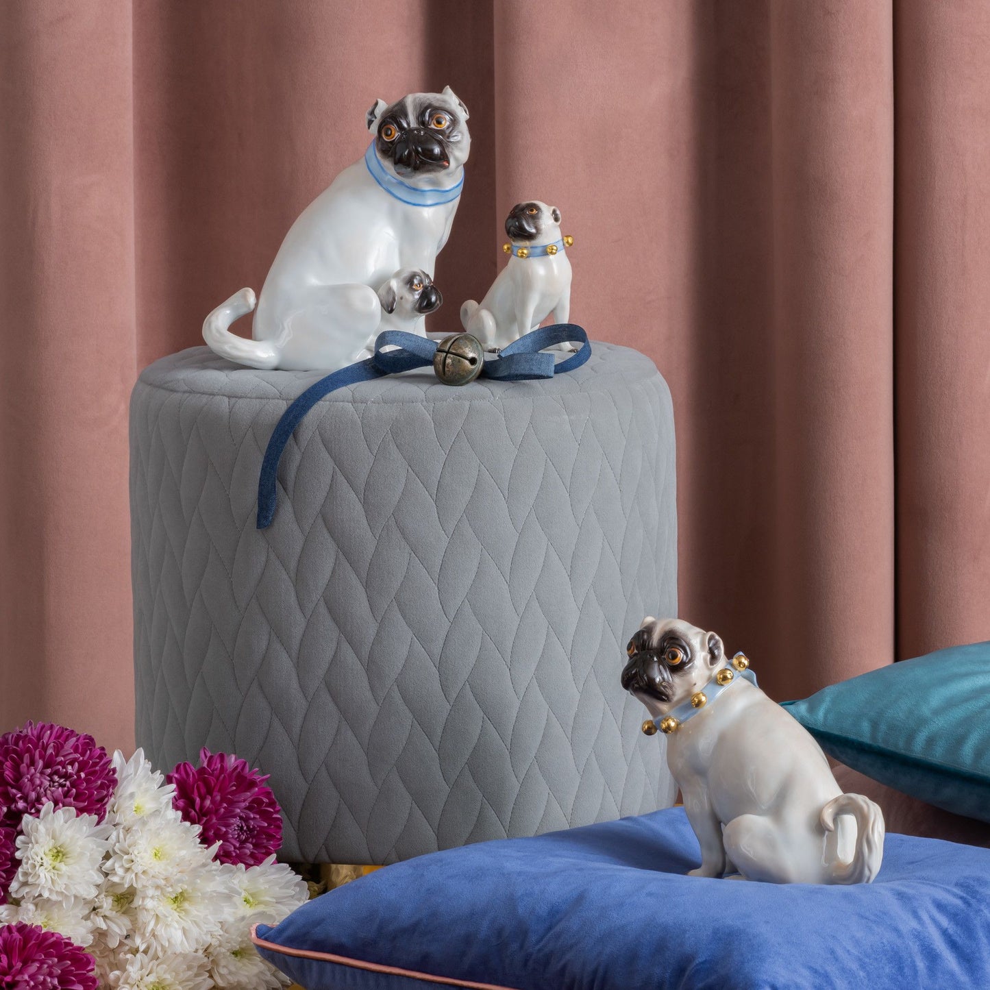 Meissen Dog Figurine Pug l