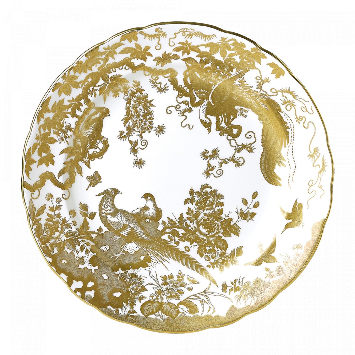 Royal Crown Derby Aves Gold Plate (10.65in/27cm)