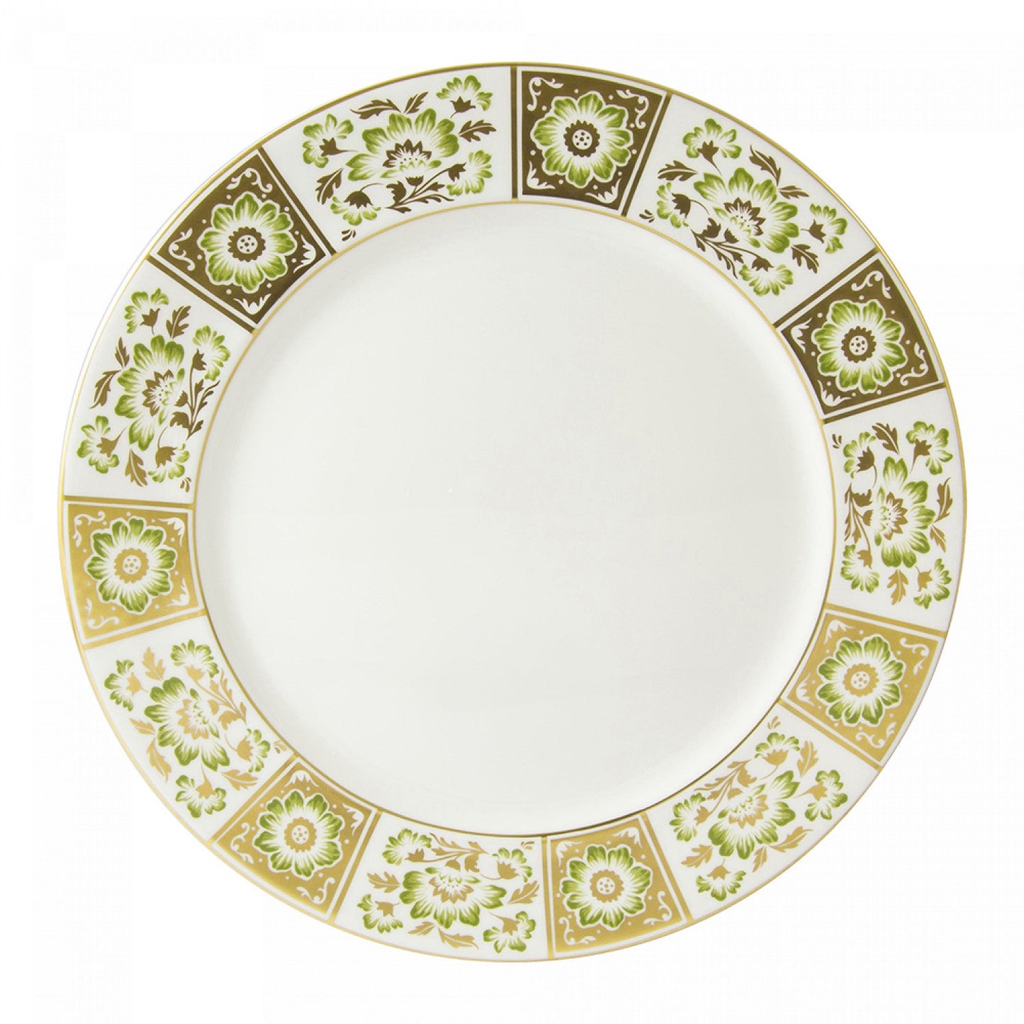 Royal Crown Derby - Derby Panel Green Plate (10.65in/27cm)