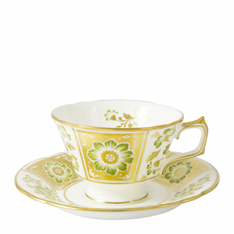 Royal Crown Derby - Derby Panel Green Tea Saucer