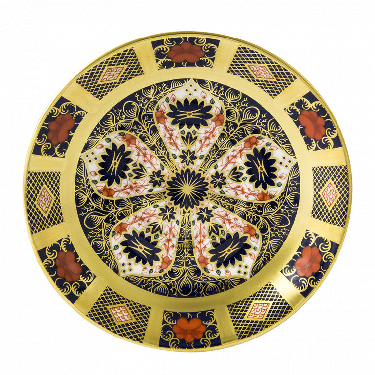 Royal Crown Derby Old Imari Solid Gold Band Breakfast Saucer