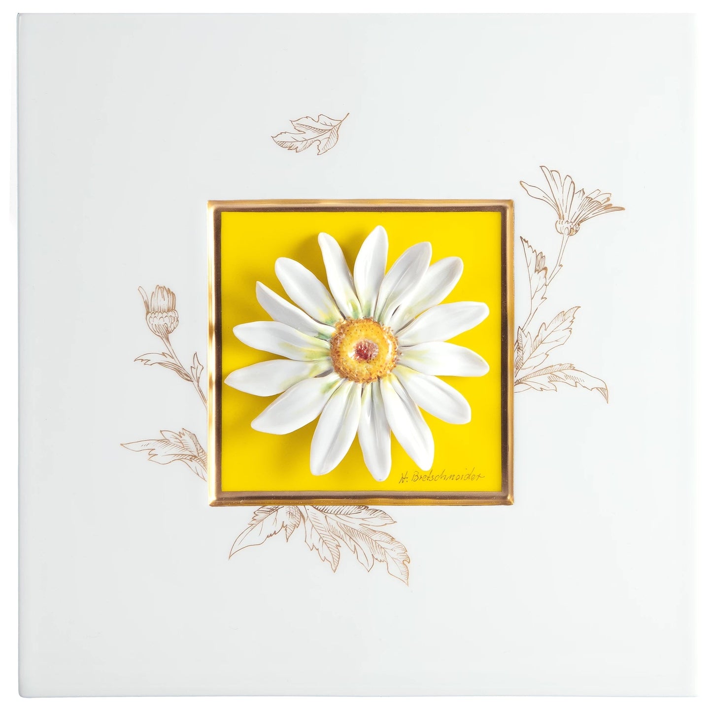 Meissen Wall Painting with Marguerite