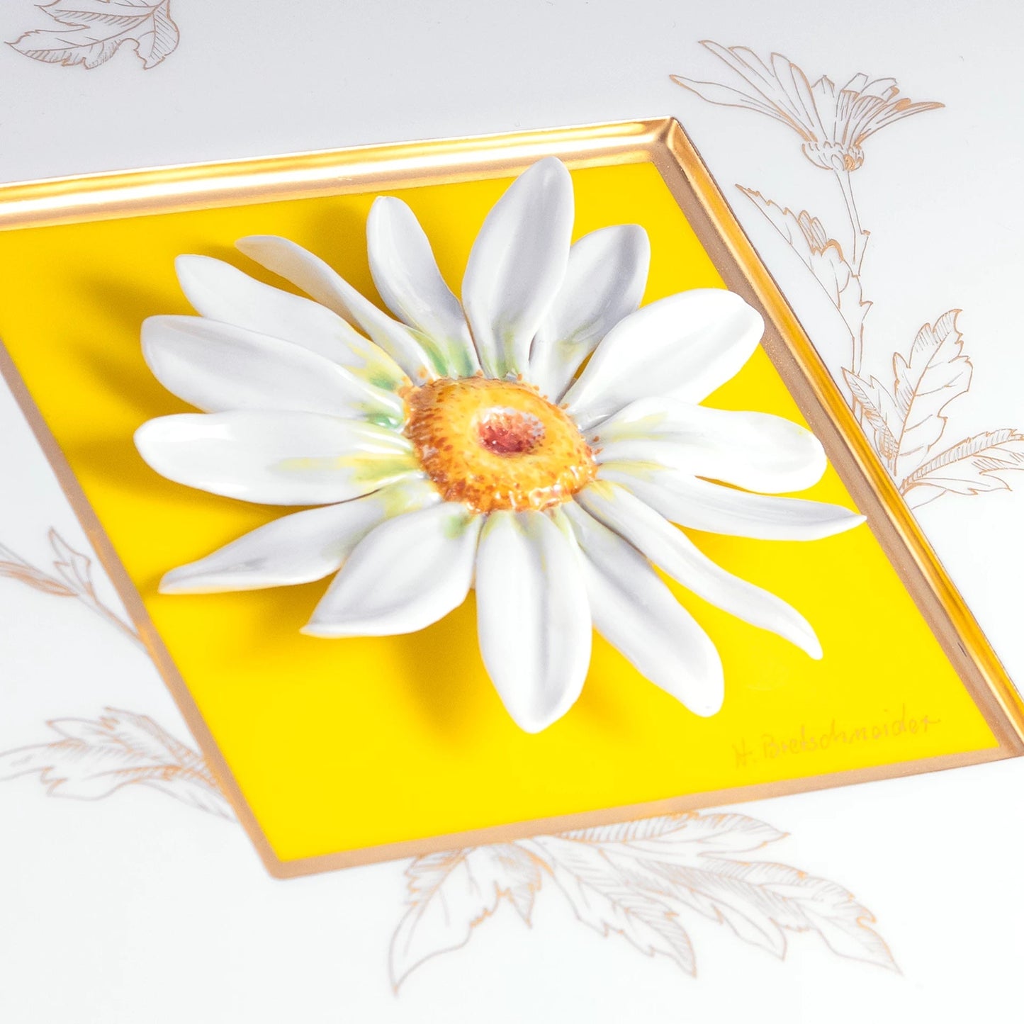 Meissen Wall Painting with Marguerite