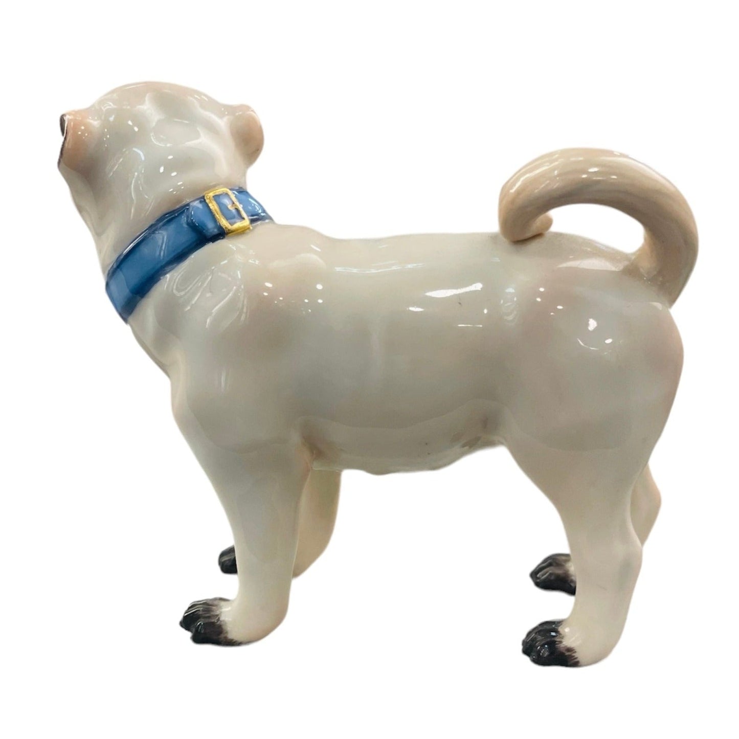 Meissen Dog Figurine Pug Looking Right I