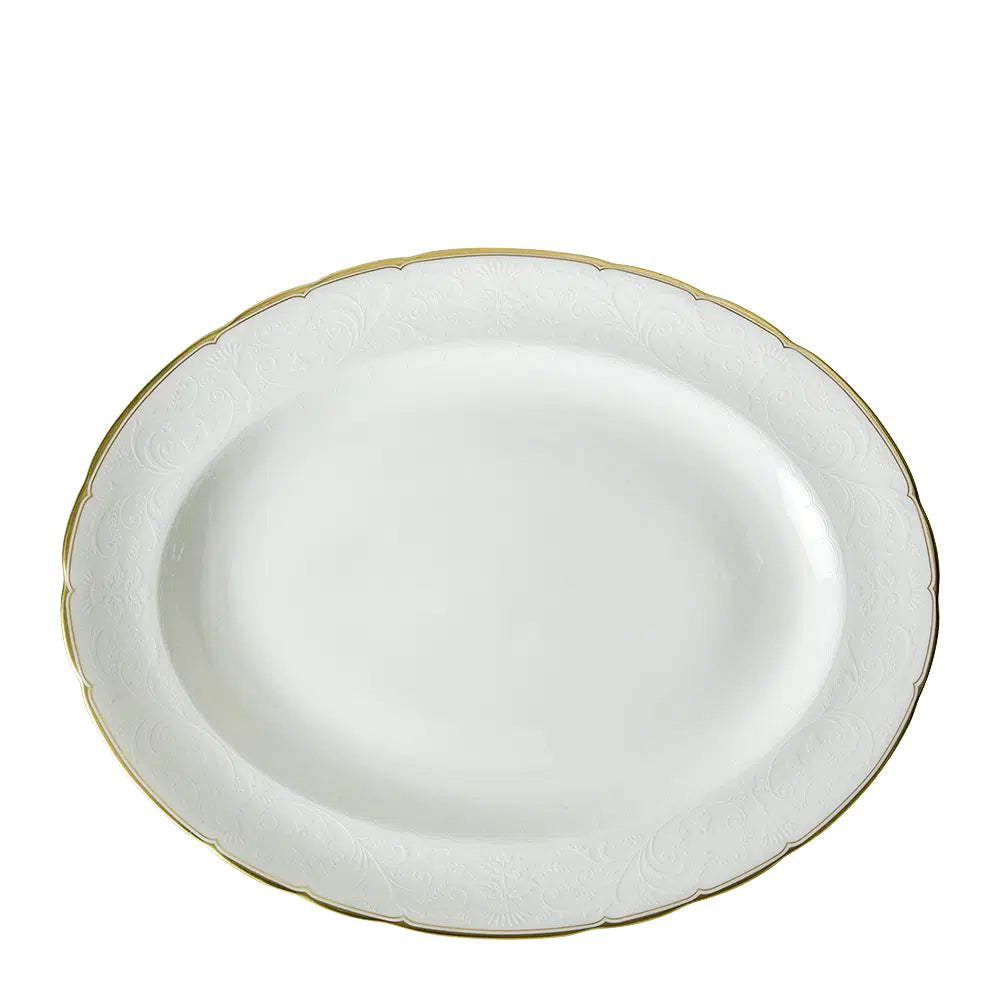 Royal Crown Derby Darley Abbey Pure Gold Oval Dish