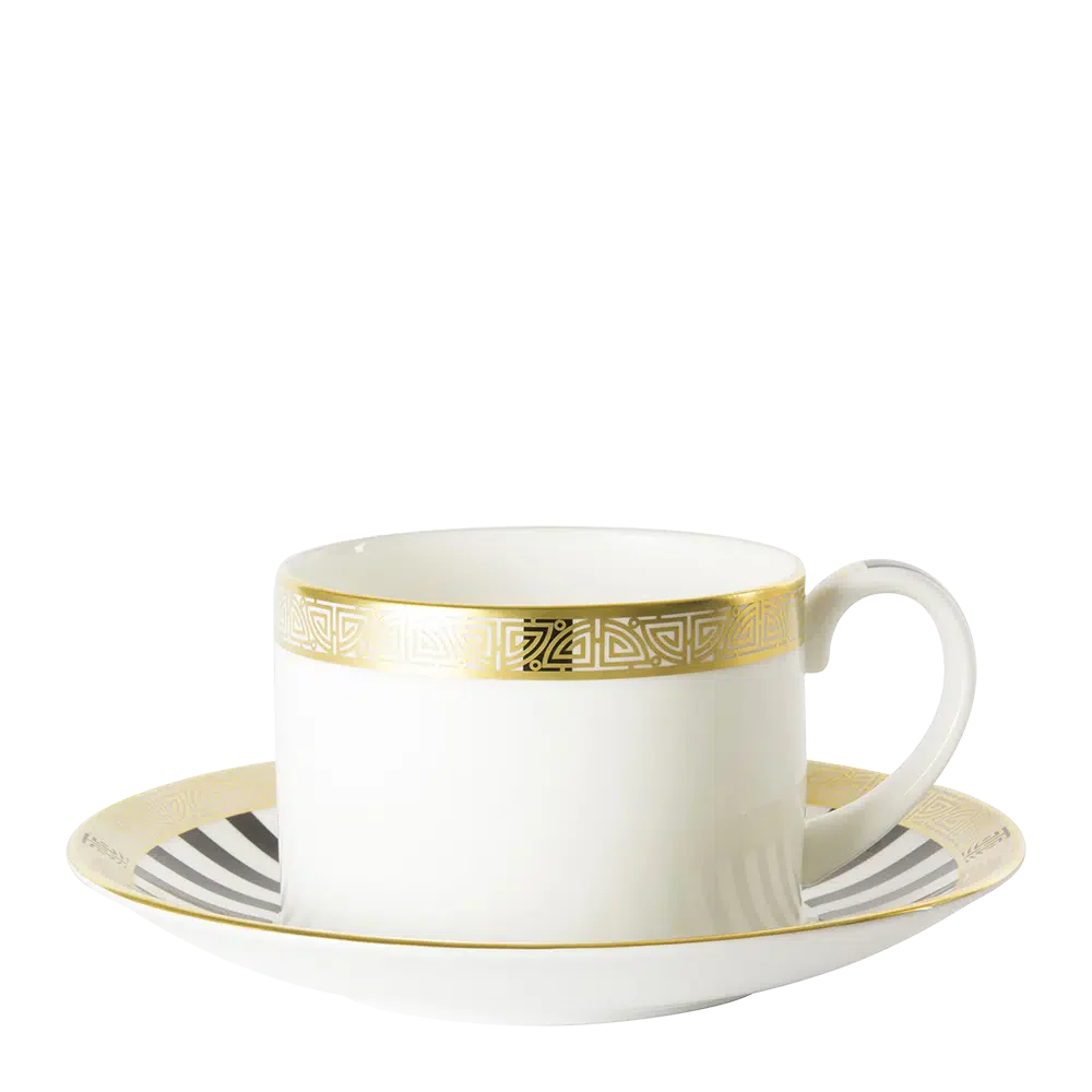 Royal Crown Derby Satori Black Tea Saucer (15.5cm / 6in)