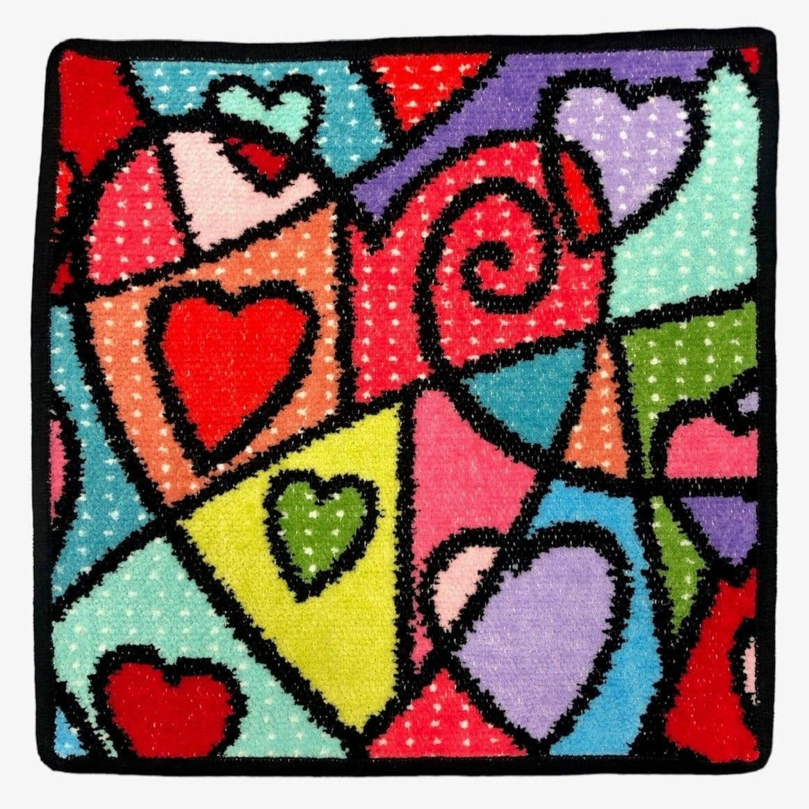 Feiler Heartbeat Washcloth - Black