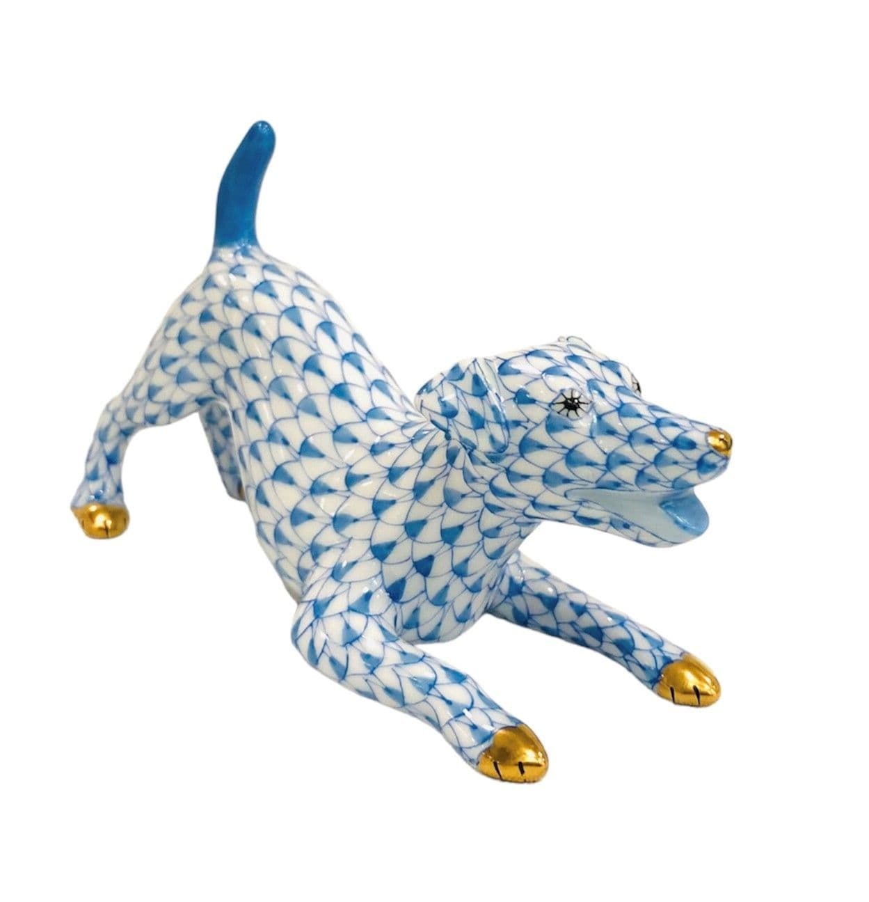Herend Jack Russell Terrier Fishnet Figurine
