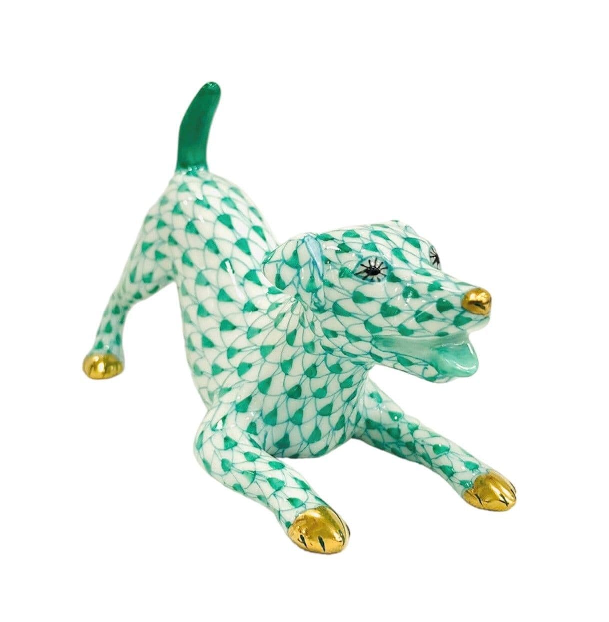 Herend Jack Russell Terrier Fishnet Figurine 2