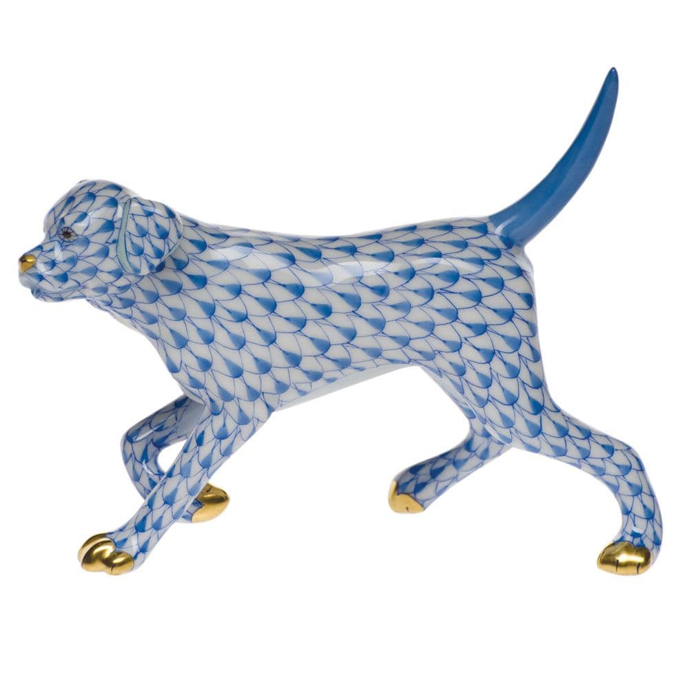 Herend Labrador Fishnet Figurine