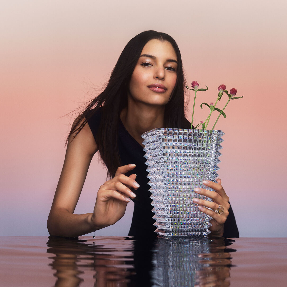 Baccarat Eye Rectangular Vase 300
